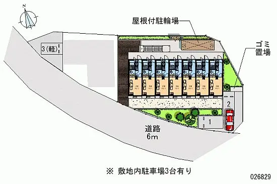 ★手数料０円★府中市小柳町２丁目　月極駐車場（LP）